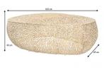 Filigraan design salontafel ABSTRACT LEAF 120cm goud, Huis en Inrichting, Tafels | Salontafels, Ophalen of Verzenden, Nieuw
