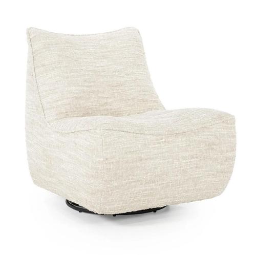 *WOONWINKEL* Eleonora Loys Draaibare Lounge Fauteuil Beige, Huis en Inrichting, Fauteuils, Nieuw, Metaal, Verzenden