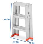 Professionele Aluminium Ladder - 2x3 Treden - EN-131 Gece..., Doe-het-zelf en Verbouw, Ladders en Trappen, Nieuw, Ophalen of Verzenden