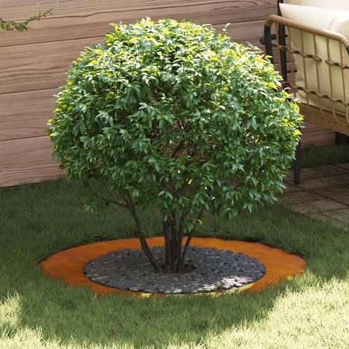 vidaXL Plantenring Ø60/90 cm Weerbestendig Staal, Tuin en Terras, Bloembakken en Plantenbakken, Nieuw, Metaal, Verzenden