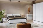 Houten Bed Crotone - Wit - Bedframe 180 x 200, Verzenden, Nieuw