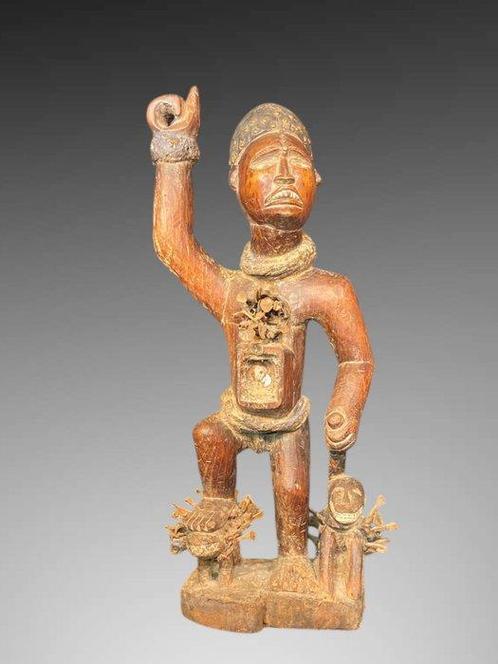 Fétiche Bakongo Yombé - 70 cm - fetisch yombé krijger -, Antiek en Kunst, Kunst | Niet-Westerse kunst
