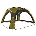 Partytent met LED en 4 zijwanden 3,6x3,6x2,3 m groen, Verzenden, Nieuw, 2 meter of meer, Partytent