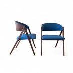 Lounge stoel - Teak, Wol - Set van Noorse mid-century teak, Antiek en Kunst