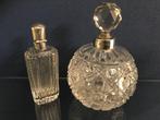 Parfumfles (2) - parfumflacon - Zilver, Kristal, Antiek en Kunst, Antiek | Goud en Zilver
