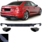 Achterbumper Diffusor Audi A4 B9 2015-2019 RS4 Design Zwart, Auto-onderdelen, Ophalen of Verzenden, Nieuw