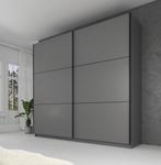 Kledingkast - Grijs - 217 x 63 x 210 cm - Garderobekasten, Nieuw, Modern, 50 tot 75 cm, Verzenden