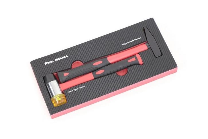 TM 2 Delige Hamerset  foam carbon look inlay, Auto diversen, Autogereedschap, Nieuw, Verzenden