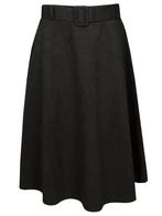 Rok Suède Zwart, Kleding | Dames, Rokken, Verzenden, Nieuw
