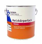 Sigma Radiatorlak Gloss - WIT - Heizkörperlack Gloss - 2..., Doe-het-zelf en Verbouw, Verf, Beits en Lak, Wit, Nieuw, Ophalen of Verzenden