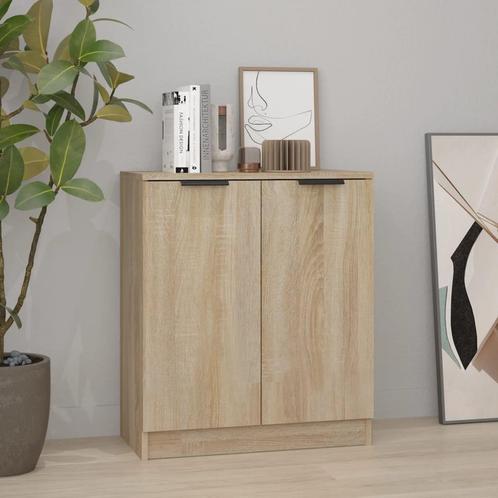 vidaXL Dressoir 60x30x70 cm bewerkt hout sonoma eikenkleurig, Huis en Inrichting, Kasten | Dressoirs, 25 tot 50 cm, Nieuw, 50 tot 100 cm