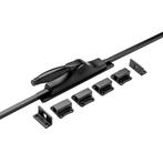 Deur espagnolet Deco mat zwart met stangenset 2x150cm | D..., Ophalen of Verzenden, Nieuw, Koper of Messing, Overige typen