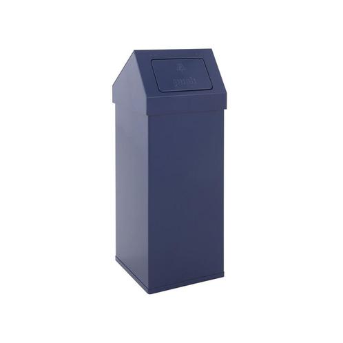 Carro-Push afvalbak 110 ltr - blauw, Huis en Inrichting, Woonaccessoires | Prullenbakken, Nieuw, Verzenden