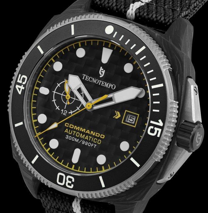 Tecnotempo - Commando - Forged Carbon & Titanium -, Sieraden, Tassen en Uiterlijk, Horloges | Heren