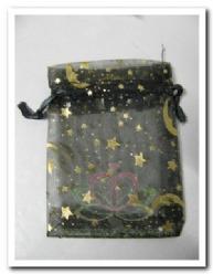 Giftbag organza Black Star 7*9 cm. Giftbag organza Black Sta, Hobby en Vrije tijd, Knutselen, Nieuw, Ophalen of Verzenden