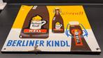 Reclamebord - Berliner Kindl Hell - Emaille, Staal