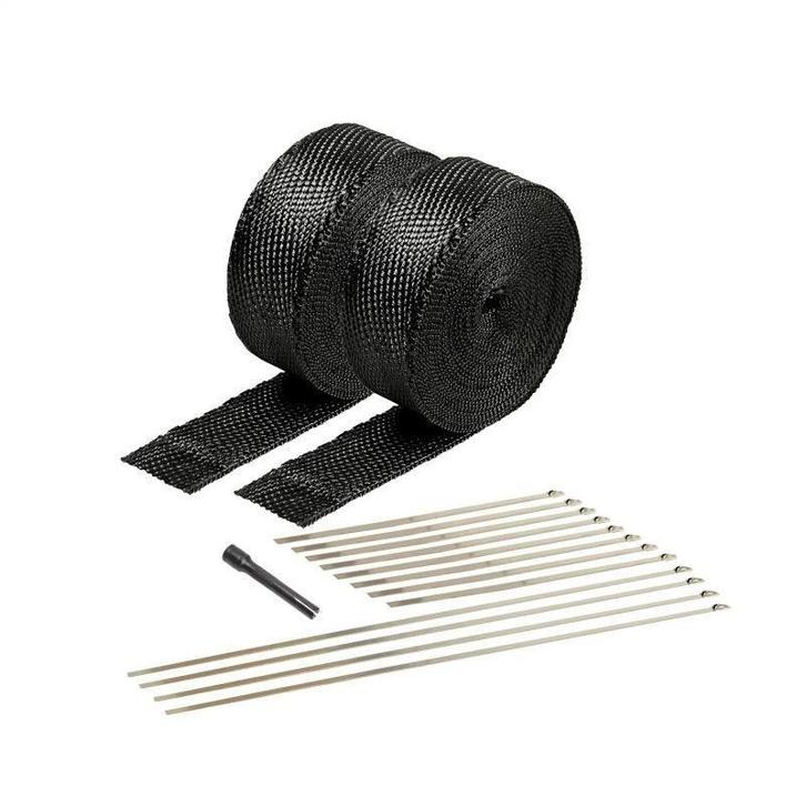 DEI Exhaust Wrap Kit - Black Titanium Wrap Locking Ties &, Auto-onderdelen, Uitlaatsystemen, Ophalen of Verzenden