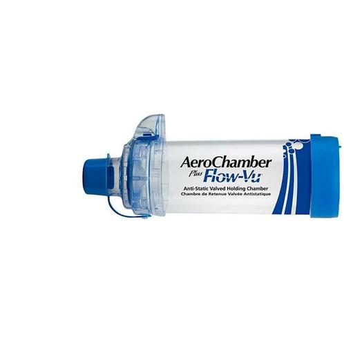 AeroChamber Flow-VU met mondstuk - blauw - 4jr+, Diversen, Verpleegmiddelen, Nieuw, Verzenden