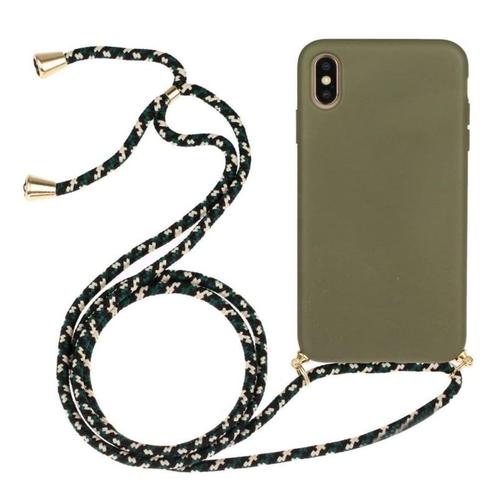 iPhone X / Xs Crossbody TPU Hoesje met Koord Groen, Telecommunicatie, Mobiele telefoons | Hoesjes en Frontjes | Apple iPhone, Nieuw
