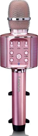 Karaoke Microfoon – met Bluetooth - Roze – Lenco - BMC-090PK, Muziek en Instrumenten, Microfoons, Verzenden, Zo goed als nieuw