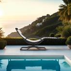 Ligstoel Toulon, ergonomisch, schommelfunctie - beige, Set v, Verzenden, Nieuw