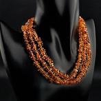 Barnsteen - Natural BALTIC AMBER Multistrand Necklace –, Antiek en Kunst, Curiosa en Brocante