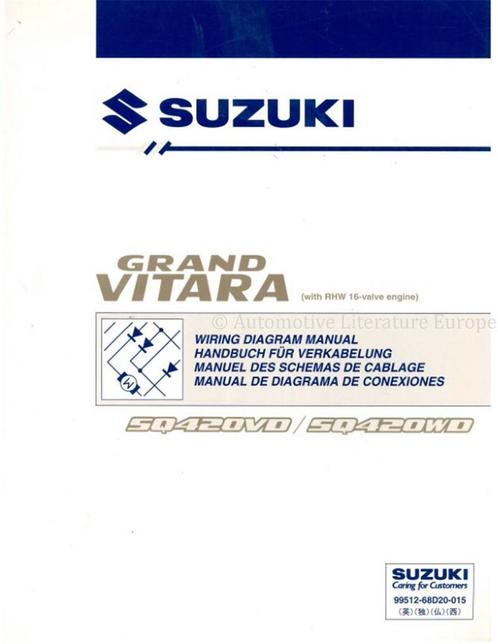 2003 SUZUKI GRAND VITARA (RHW 16V MOTOR) ELECTRISCHE SCHEMA, Auto diversen, Handleidingen en Instructieboekjes