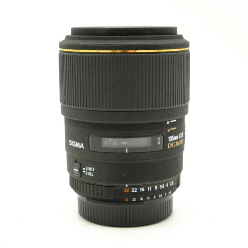 Sigma 105mm F2.8 EX DG Macro Nikon F-Mount (Occasion), Audio, Tv en Foto, Fotografie | Lenzen en Objectieven, Macrolens, Gebruikt