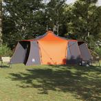 vidaXL Tipi Tent met dak Grijs en Oranje 492 x 492 x 275 cm, Caravans en Kamperen, Verzenden, Nieuw