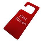 Niet Storen Hanger - Rood Acryl Plexiglas - Bezet Deurhanger, Verzamelen, Verzenden, Nieuw