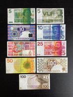 Nederland. - 9 banknotes - various dates  (Zonder, Postzegels en Munten, Munten | Nederland