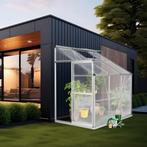 Aluminium muurkas met fundering 192x128x202cm - transparant, Verzenden, Nieuw