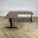 slinger hoekbureau (links) 200x160 cm,  Bruin - antraciet, Huis en Inrichting, Bureaus, Ophalen of Verzenden, Gebruikt, Bureau