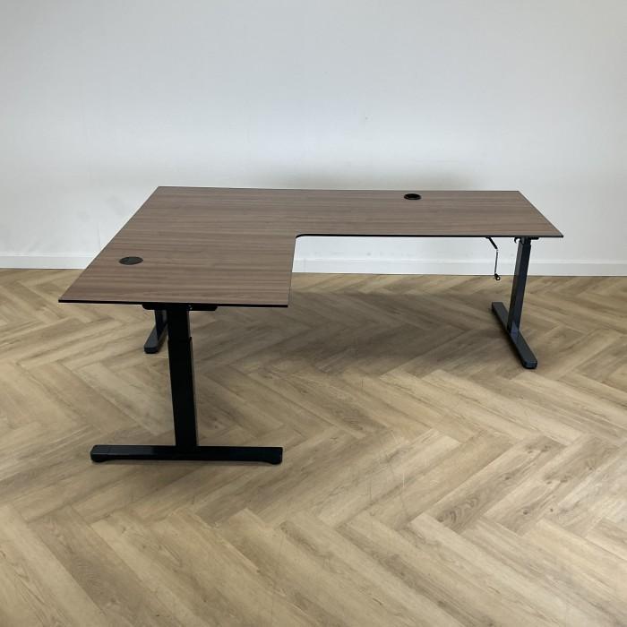 slinger hoekbureau (links) 200x160 cm,  Bruin - antraciet, Huis en Inrichting, Bureaus, Bureau, Gebruikt, Ophalen of Verzenden