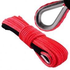 KingOne Winch - Synthetic Rope 10mm x 30m Red W/ Hook, Doe-het-zelf en Verbouw, Lieren en Takels, Ophalen of Verzenden