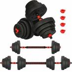 Halterset - verstelbare dumbbells - 2-in-1 - 40 kg, Ophalen of Verzenden, Nieuw