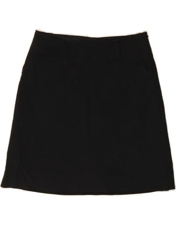 NIKE Womens A-Line Skirt UK 8 Small W30 Black Polyester beschikbaar voor biedingen