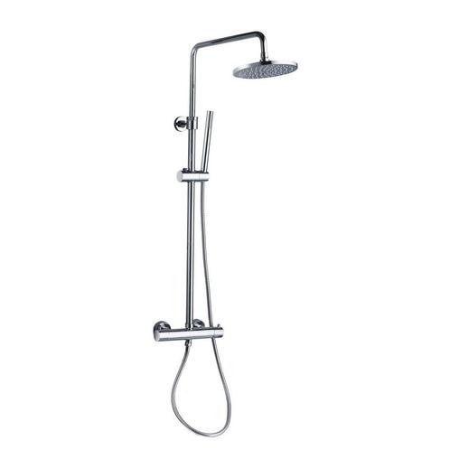 Regendoucheset Sanilux Alesa Opbouw Thermostatisch Rond, Doe-het-zelf en Verbouw, Sanitair, Kraan, Nieuw, Chroom, Ophalen of Verzenden