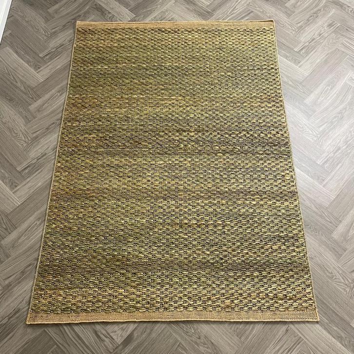 Brinker Carpets Jute Crowd Forest Green Vloerkleed - 160x230, Huis en Inrichting, Stoffering | Tapijten en Kleden, Zo goed als nieuw