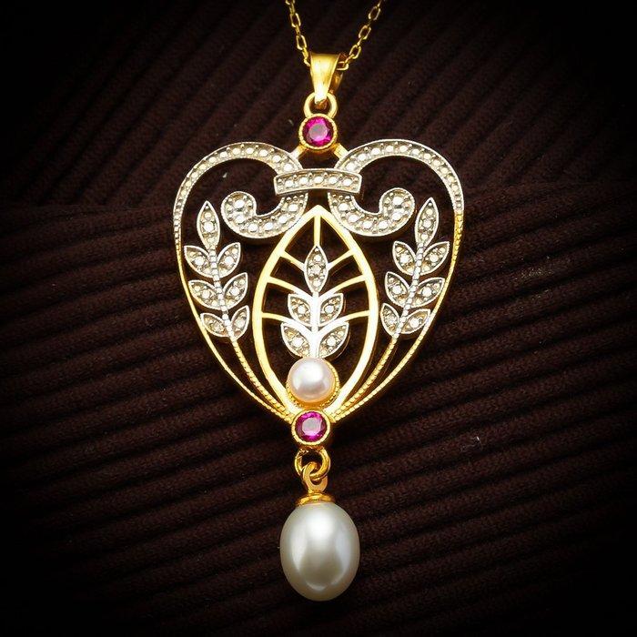 Zonder minimumprijs - Halsketting Zilver Diamant, Sieraden, Tassen en Uiterlijk, Kettingen