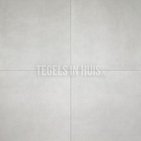 Vloertegel / wandtegel oster betonlook wit 90x90, Doe-het-zelf en Verbouw, Tegels, Vloertegels, Nieuw, 10 m² of meer, Keramiek