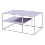 Salontafel Solund met plank 45x90x60 cm lila [en.casa], Huis en Inrichting, Tafels | Salontafels, Verzenden, Nieuw