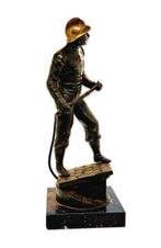 Henry Weisse - sculptuur, Bombero - 39 cm - Brons, Marmer, Antiek en Kunst, Antiek | Keramiek en Aardewerk