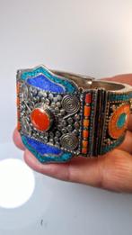Lapis Lazuli + Turkoois + Koraal Berberarmband Armband -