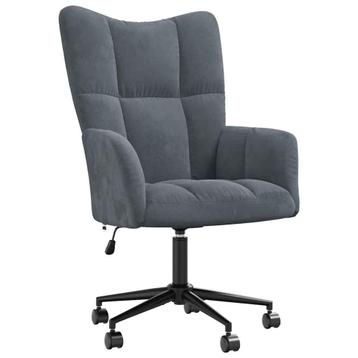 Draaistoel Fluweel Grijs - Comfortabel! Retourdeal -45% beschikbaar voor biedingen