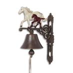 A PAIR OF CAST IRON HORSE AND COLT BELLS (Interieur), Antiek en Kunst, Verzenden
