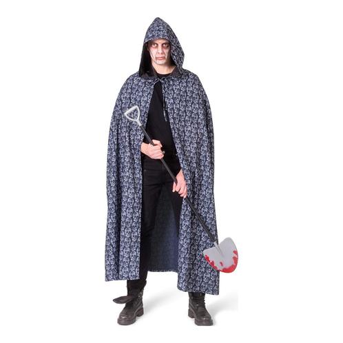 Cape Met Capuchon Skull Volwassenen, Kleding | Dames, Carnavalskleding en Feestkleding, Nieuw, Ophalen of Verzenden