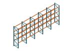 Voordeelrij Nedcon Palletstelling 4000x9725x1100mm hxbxd