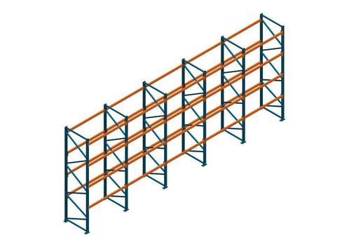 Voordeelrij Nedcon Palletstelling 4000x9725x1100mm hxbxd, Zakelijke goederen, Kantoor en Winkelinrichting | Magazijn, Stelling en Opslag