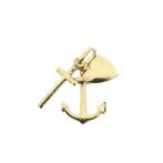 Gouden hanger; Geloof hoop en liefde (Hanger of bedel), Ophalen of Verzenden, Gebruikt, Goud, Overige merken